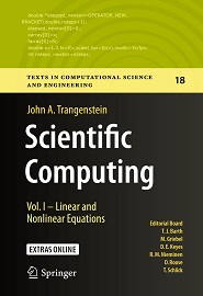 Scientific Computing: Vol. I – Linear and Nonlinear Equations