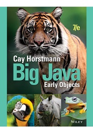 Big Java: Early Objects, 7th Edition