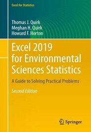 Excel 2019 for Environmental Sciences Statistics: A Guide to Solving Practical Problems, 2nd Edition